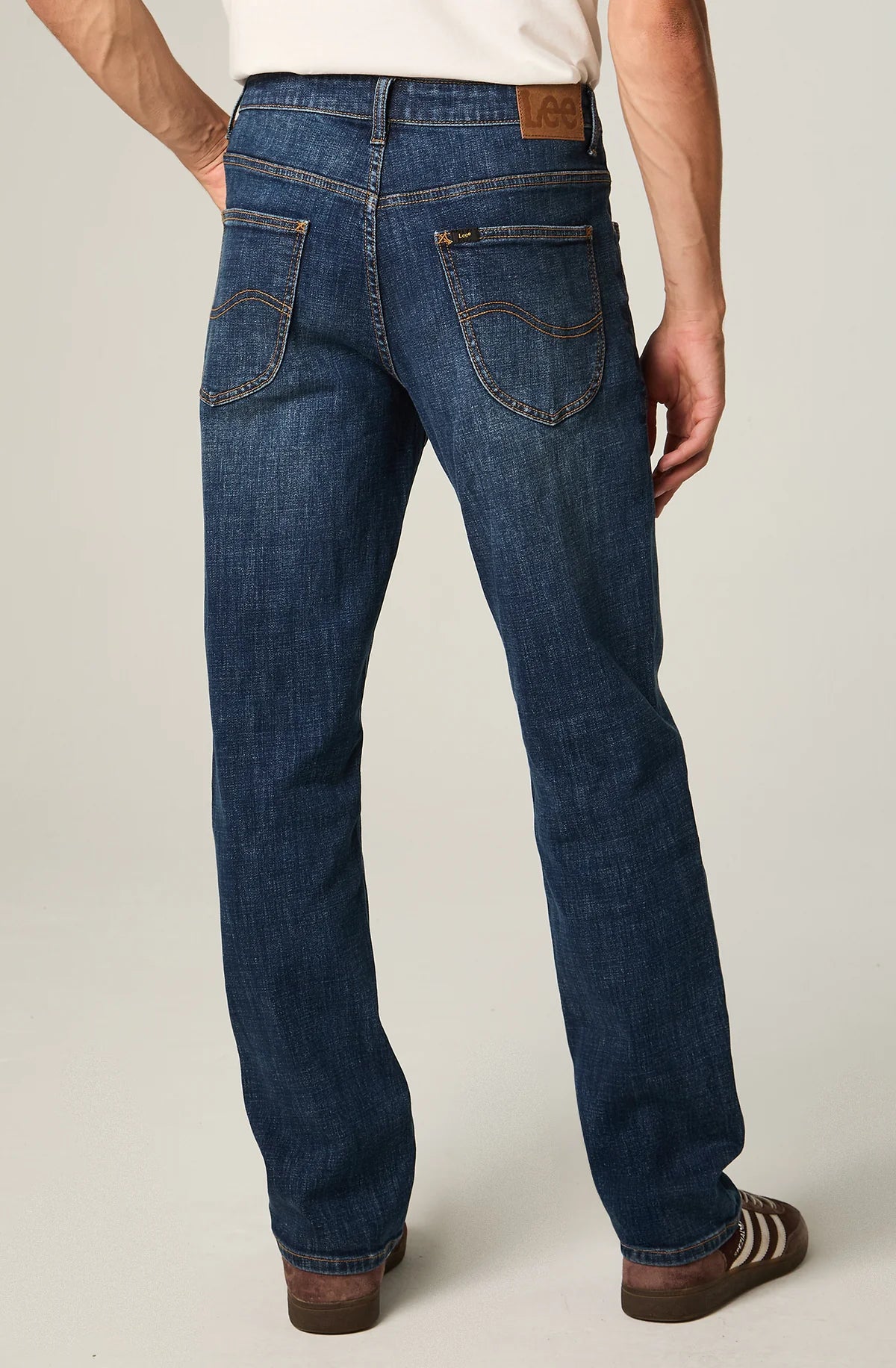 Jeans Hombre Straight Tiro Alto Azul Brooklyn