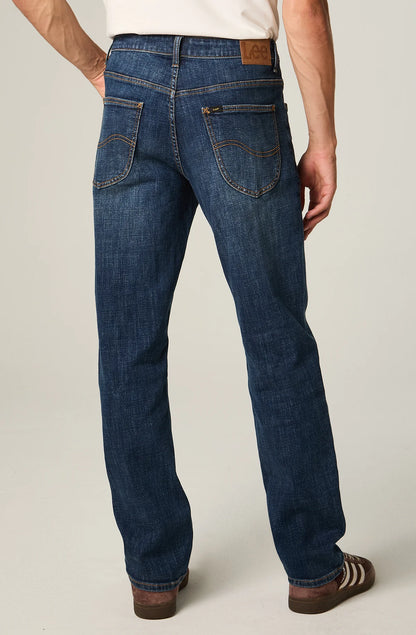 Jeans Hombre Straight Tiro Alto Azul Brooklyn