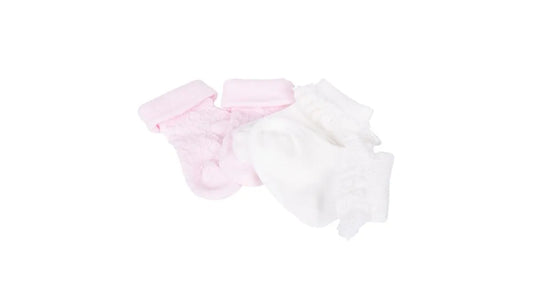 Pack 2 Calcetines Recién Nacido Niña Algodón Lisos Surtido