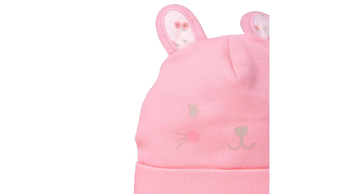 Pack 2 Gorro Recién Nacido Niña Floral Surtido Rosado