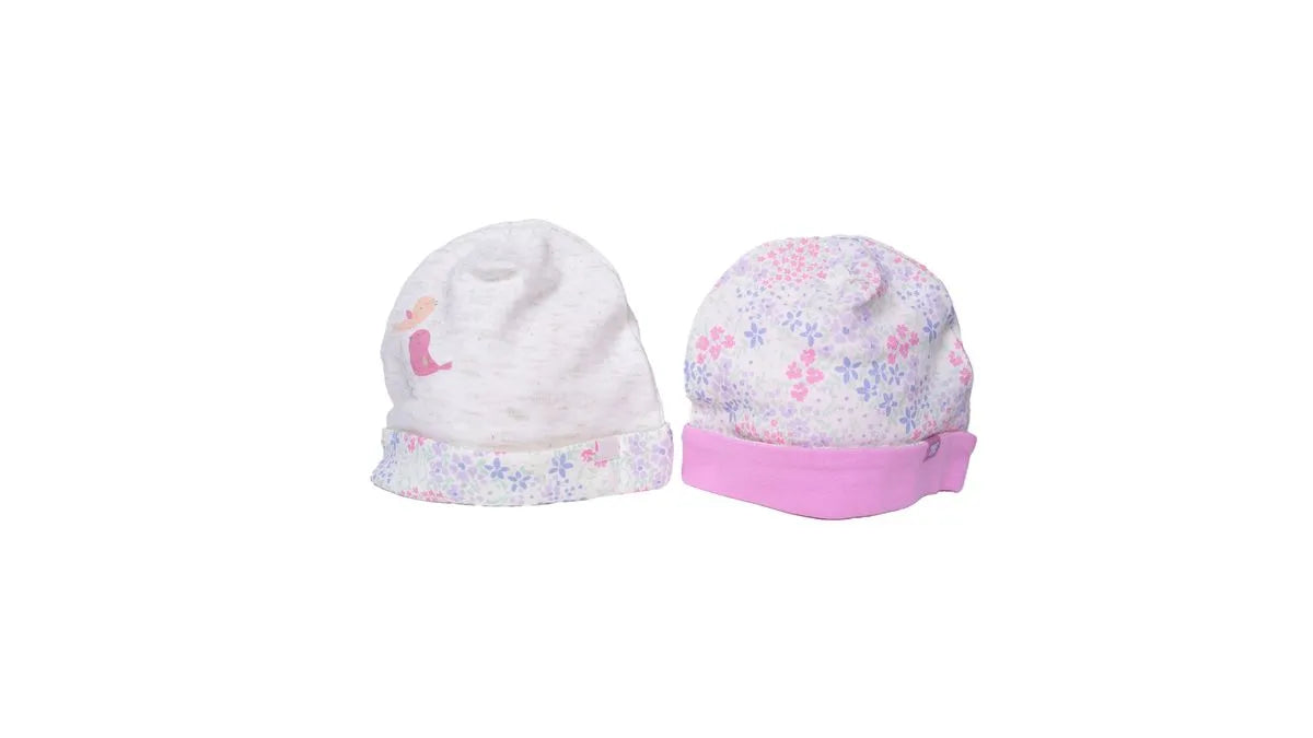 Pack 2 Gorro Recién Nacido Niña Floral Surtido Rosado