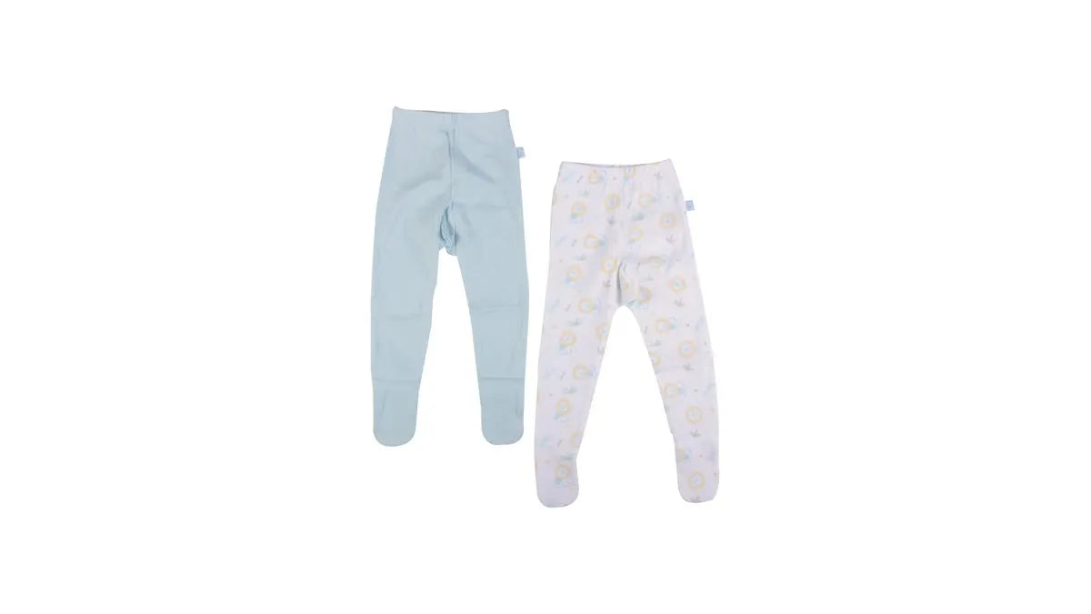 Set 2 Pzas Panty Bebe Niño Multicolor Celeste