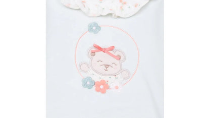 Conjunto Plush Recién Nacido Niña Floral Verde