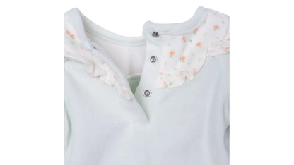 Conjunto Plush Recién Nacido Niña Floral Verde