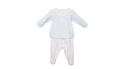 Conjunto Plush Recién Nacido Niña Floral Verde