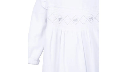 Osito Plush Recién Nacido Niña Bordado Frontal Blanco