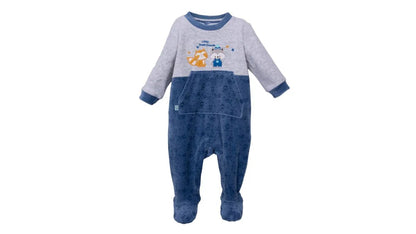 Osito Plush Recién Nacido Niño Bolsillo Delantero Azul