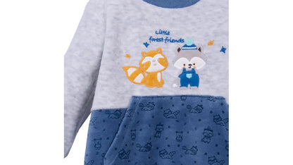 Osito Plush Recién Nacido Niño Bolsillo Delantero Azul