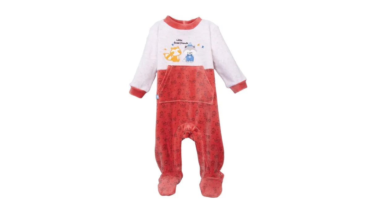 Osito Plush Recién Nacido Niño Bolsillo Delantero Terracota