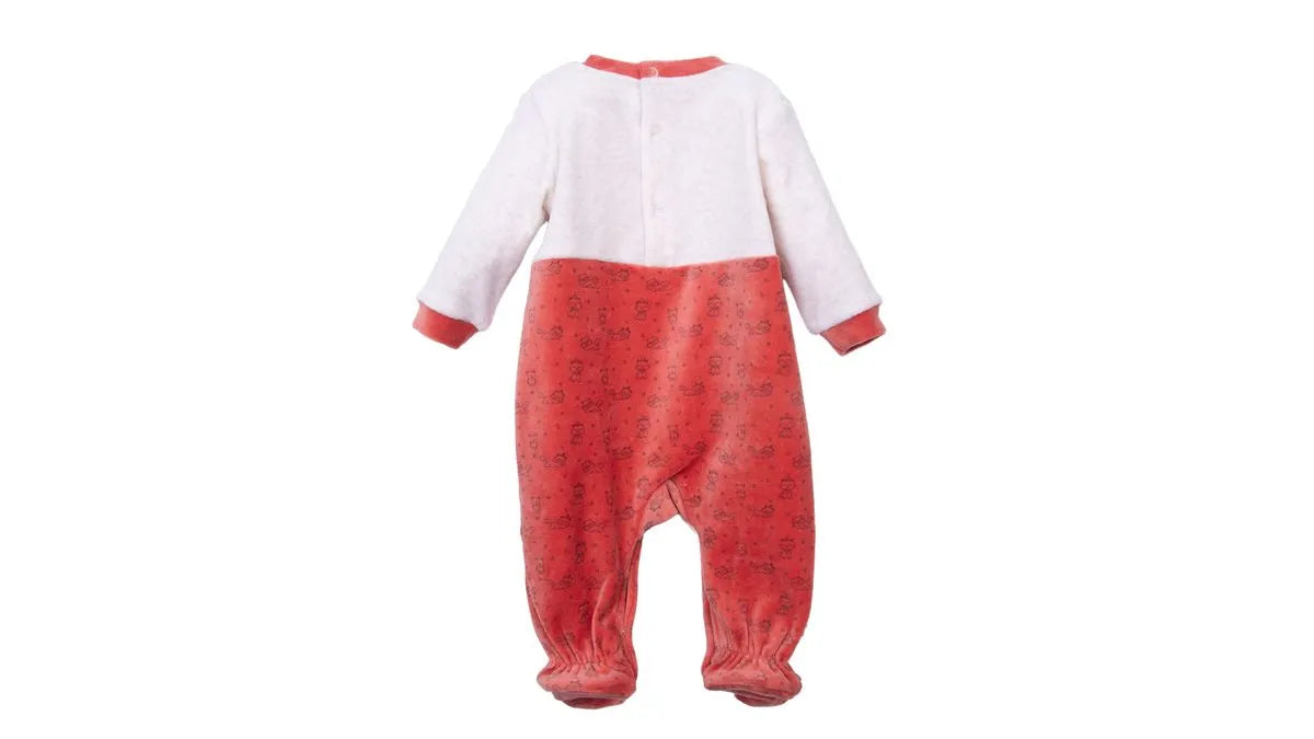 Osito Plush Recién Nacido Niño Bolsillo Delantero Terracota