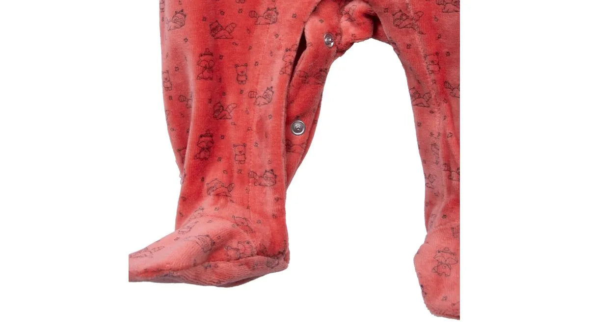 Osito Plush Recién Nacido Niño Bolsillo Delantero Terracota