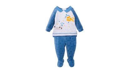 Conjunto Plush Recién Nacido Niño Animales Azul