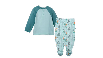 Pijama Bebé Niño Manga Larga Brilla en la Oscuridad Verde
