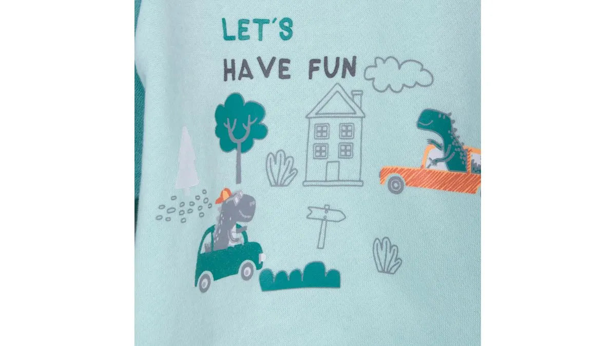 Pijama Bebé Niño Manga Larga Brilla en la Oscuridad Verde