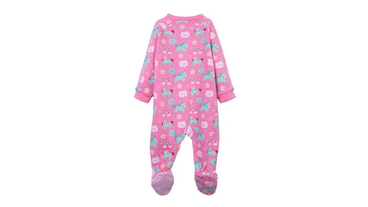 Pijama Enterito Bebé Niña Unicornio Rosado