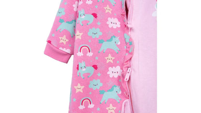 Pijama Enterito Bebé Niña Unicornio Rosado