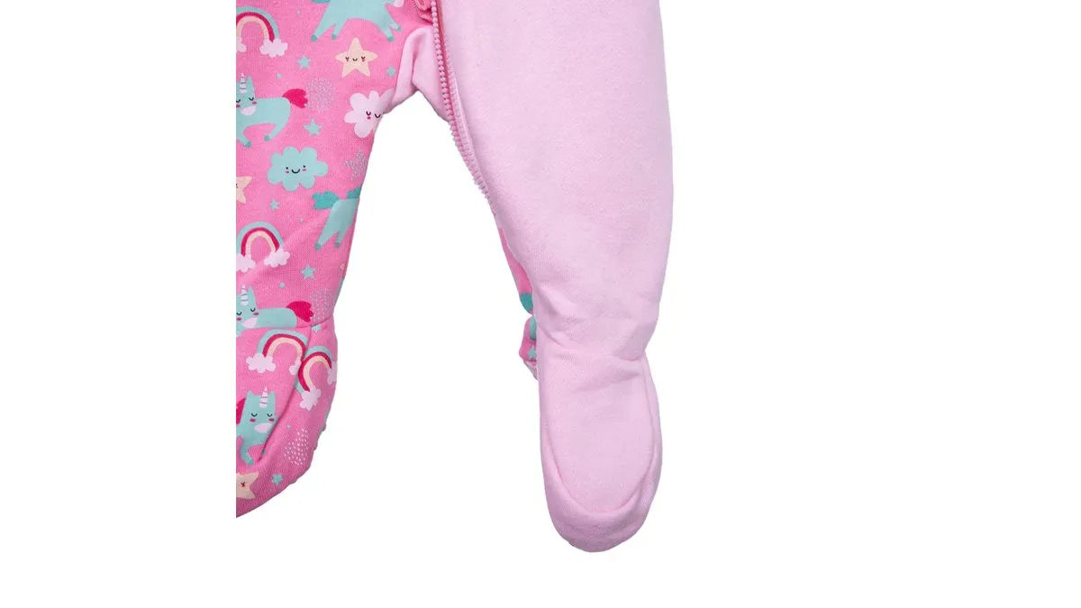 Pijama Enterito Bebé Niña Unicornio Rosado