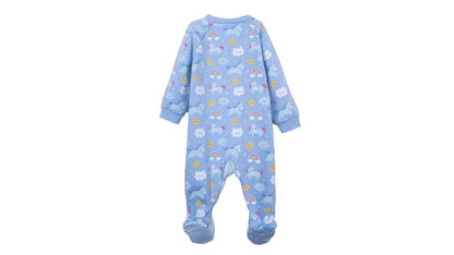 Pijama Bebé Niña Enterito Unicornio Celeste