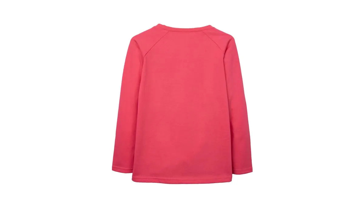Pijama Niña Manga Larga Jersey Estampado Mariposa Coral