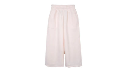 Pantalón Buzo Niña Wide Leg Crudo