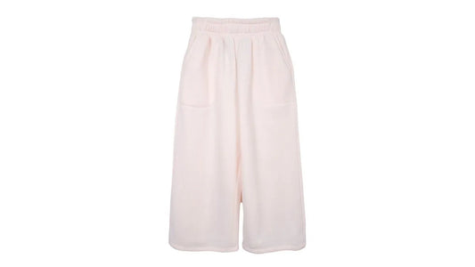 Pantalón Buzo Niña Wide Leg Crudo