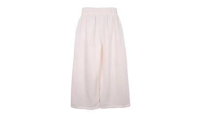 Pantalón Buzo Niña Wide Leg Crudo