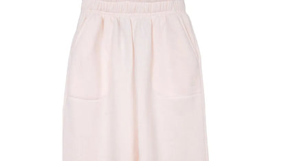 Pantalón Buzo Niña Wide Leg Crudo