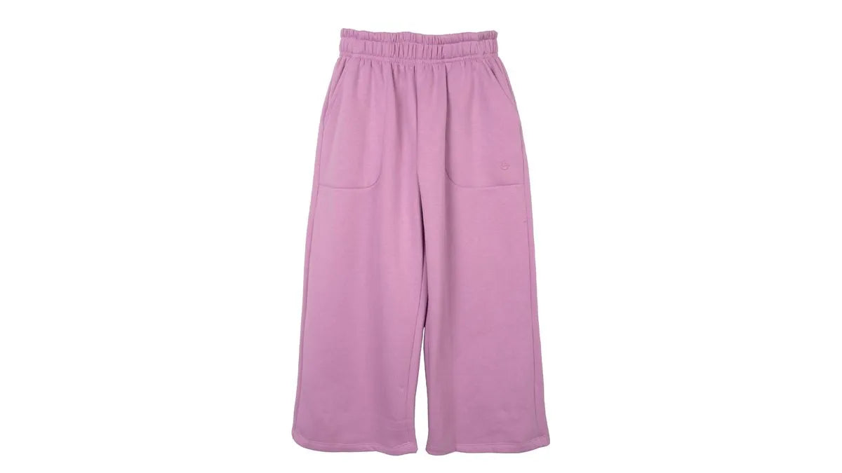 Pantalón Buzo Niña Wide Leg Lila