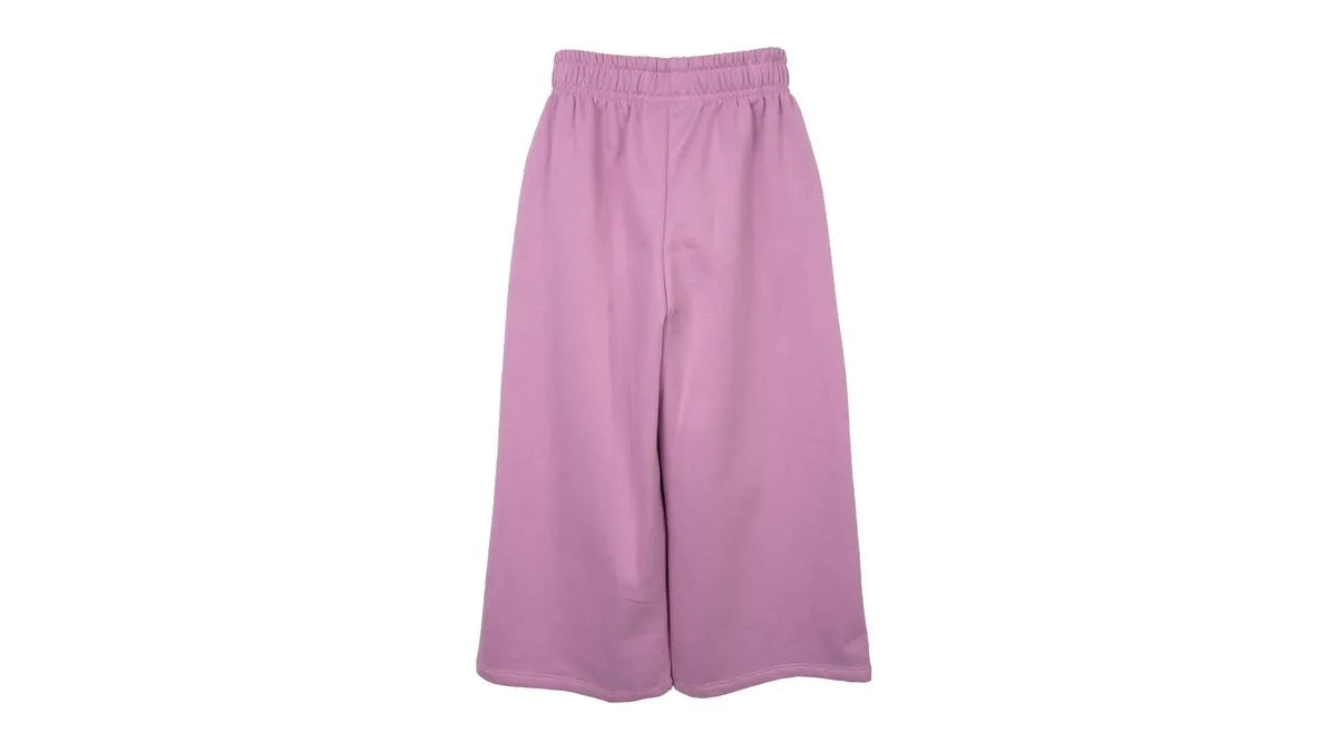 Pantalón Buzo Niña Wide Leg Lila
