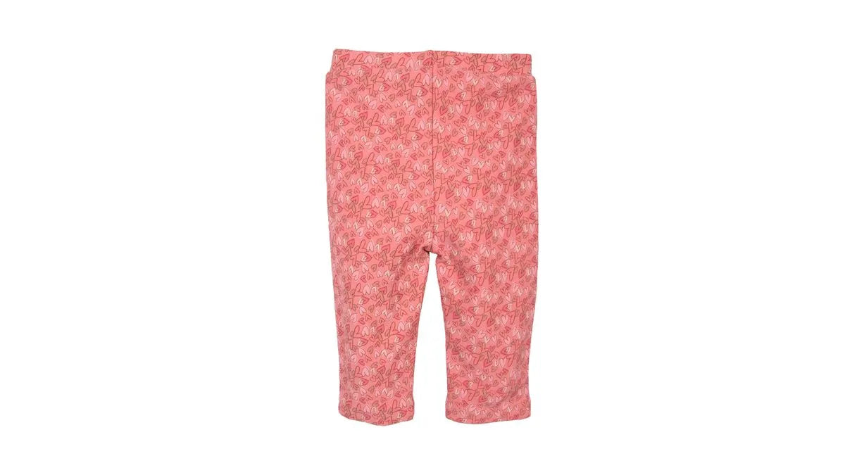 Calza Bebé Niña Estampado Corazones Rosado Oscuro