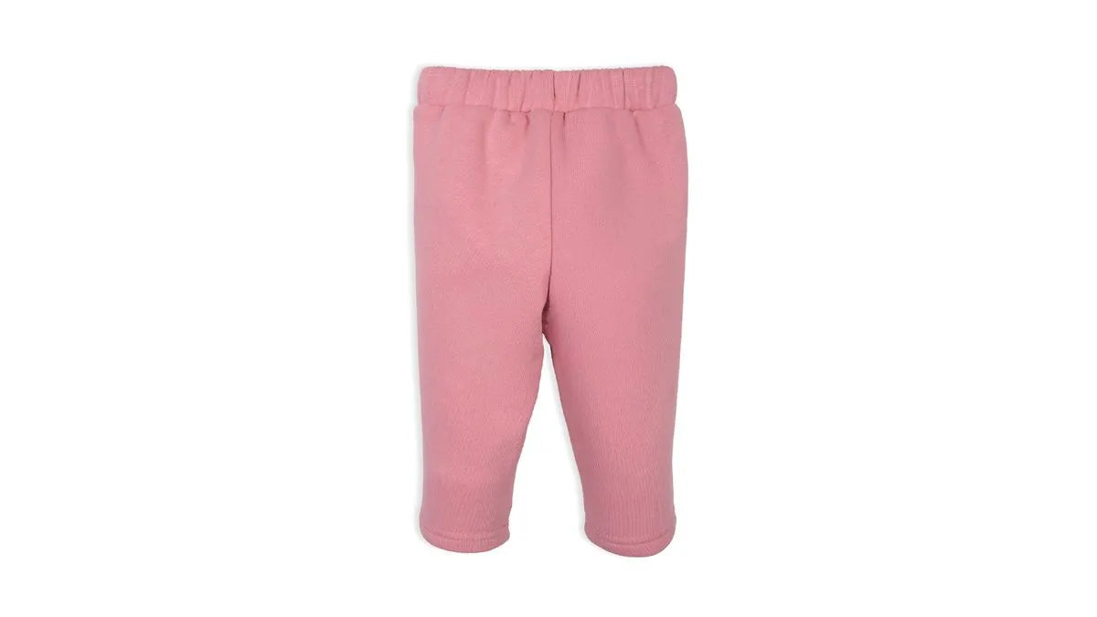 Pantalón Buzo Bebé Niña Cintura Elasticada Rosado