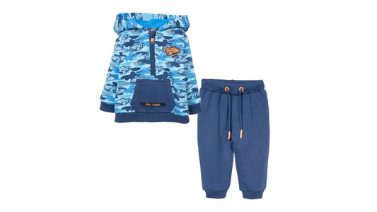 Pantalón Buzo Bebé Niño Cargo Azul