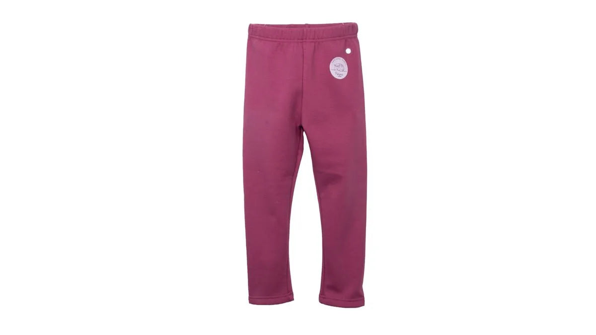 Calza Niña Forro Polar Térmico Burdeo