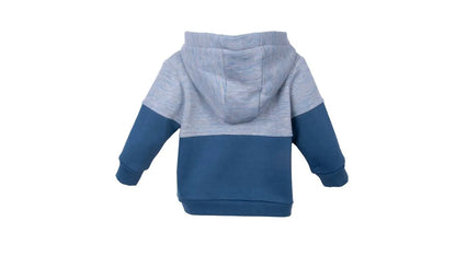 Polerón Bebé Niño con Gorro y Bolsillo Delantero Azul