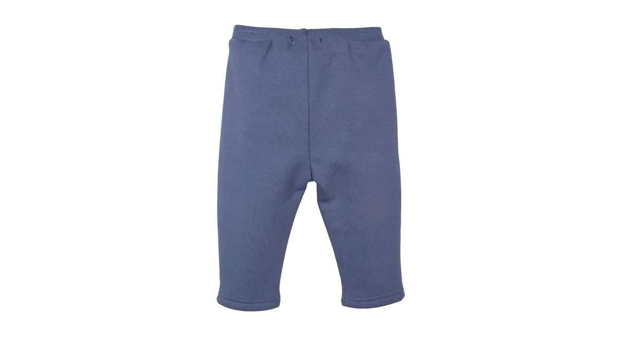 Calza Bebé Niña Térmica Estampado Brillos Azul piedra
