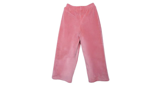 Calza Niña Wide Leg Cintura Elasticada Palo Rosa
