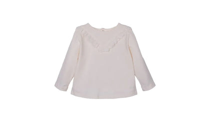 Polera Bebé Niña Manga Larga Broderie Crudo