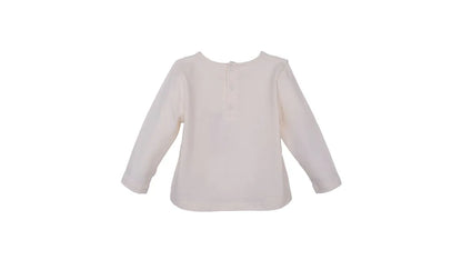 Polera Bebé Niña Manga Larga Broderie Crudo