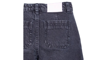 Jeans Niña Wide Leg Cintura Ajustable Marengo