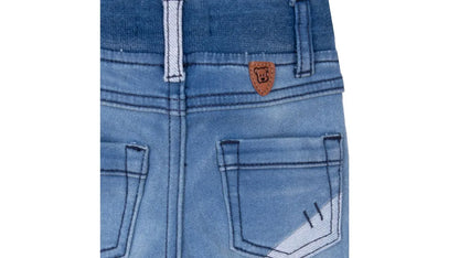 Jeans Bebé Niño Jogger Cintura Elasticada Azul