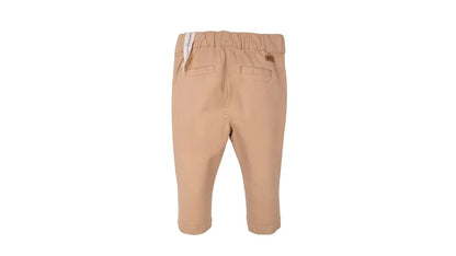 Pantalón Bebé Niño Gabardina Elasticado Beige