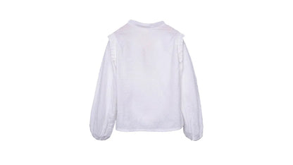 Blusa Niña Manga Larga Lisa Blanco