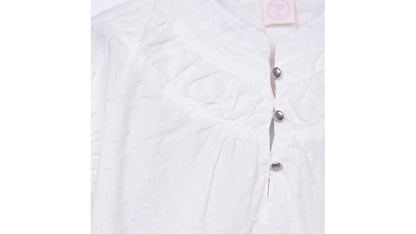 Blusa Niña Manga Larga Lisa Blanco