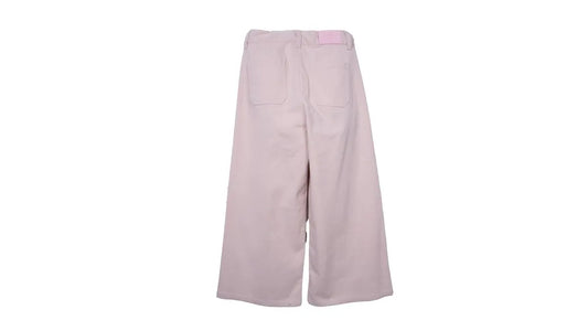 Pantalón Niña Recto Gabardina Cintura Ajustable Beige