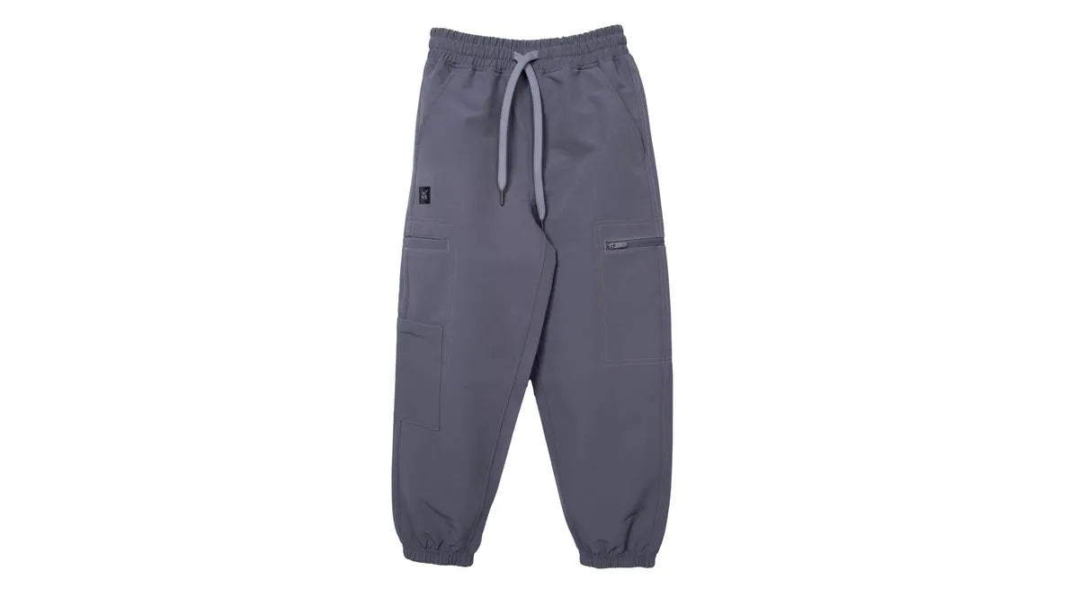 Pantalón Niño Jogger Cargo Elasticado Gris