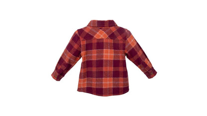 Camisa Bebé Niño Manga Larga Cuadrille Naranjo