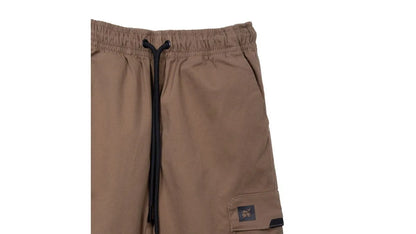 Pantalón Niño Jogger Cargo Forrado y Elasticado Café