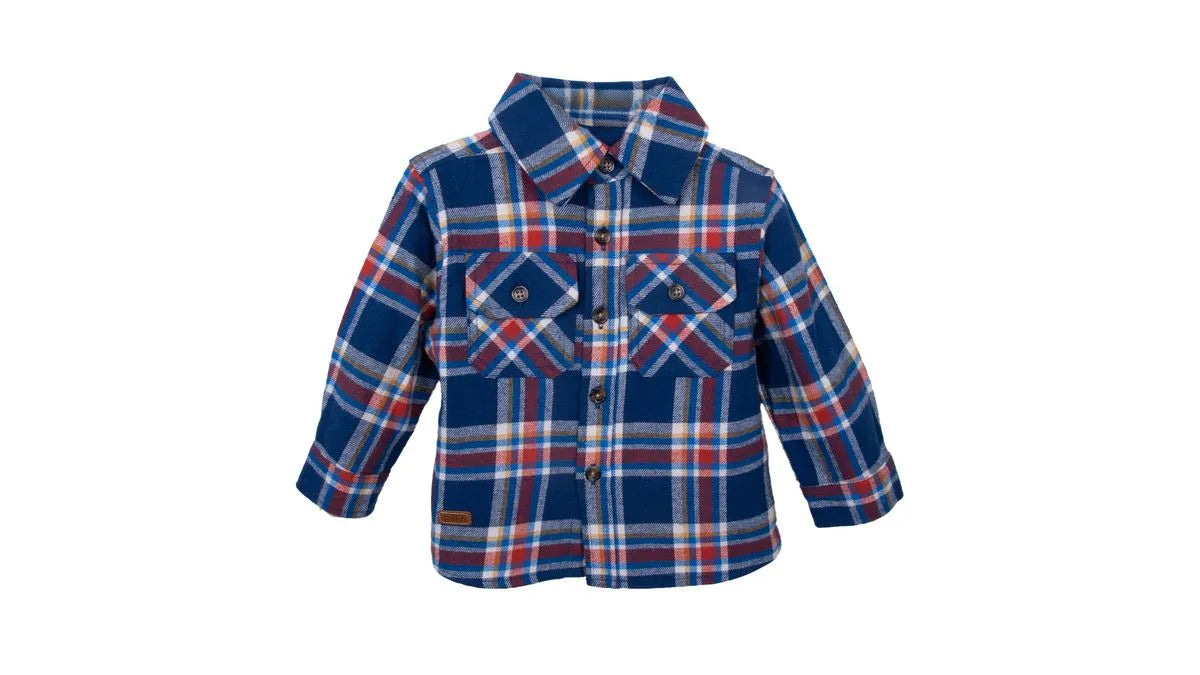 Camisa Bebé Niño Cuadrille Azul