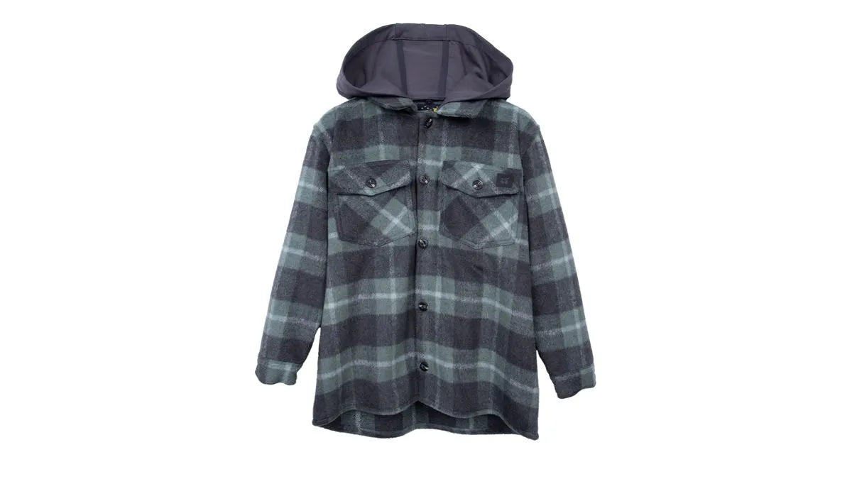 Camisa Niño Cuadrille Gorro Desmontable Verde