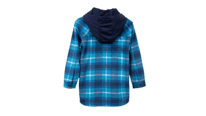 Camisa Niño Cuadrille Gorro Desmontable Azul